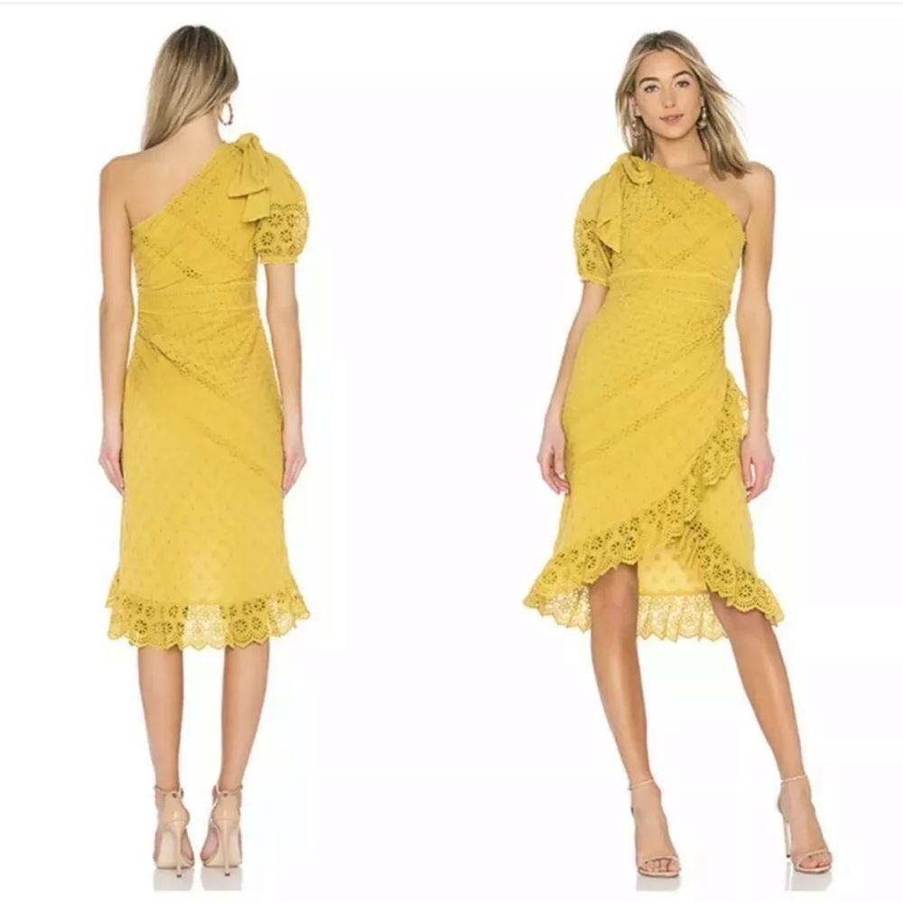 Ulla Johnson | gwyneth one shoulder eyelet dress